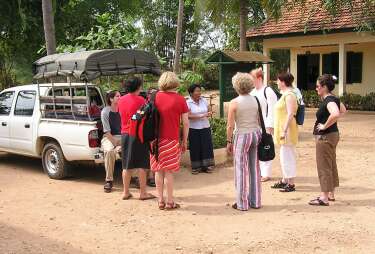 Visiting Krousar Thmey deaf school in Phnom Penh